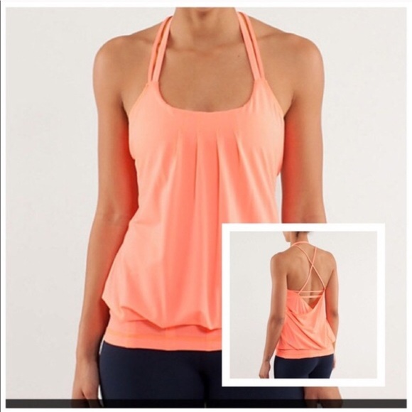 Lululemon Coral Flow and Go II Strappy Tank Top